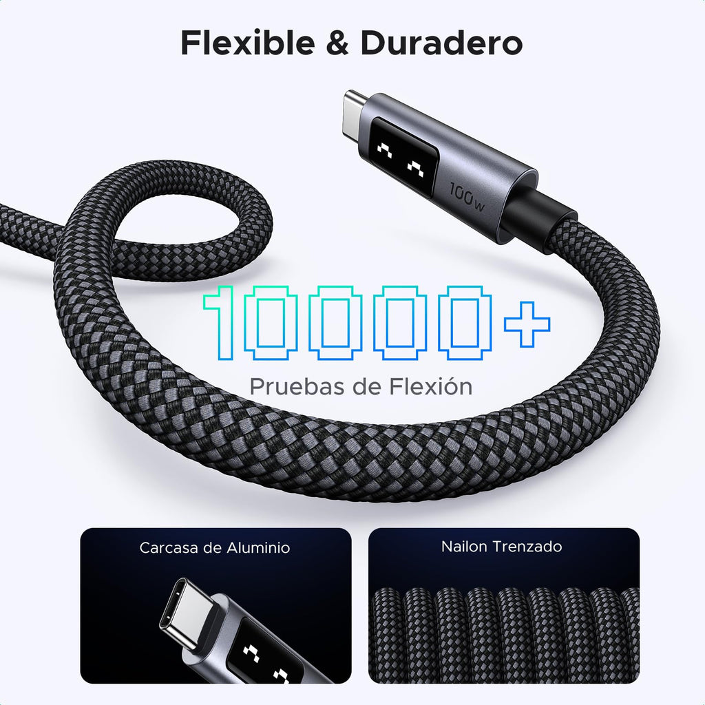 UGREEN UNO USB-C to USB-C Cable 100W, 2-Pack